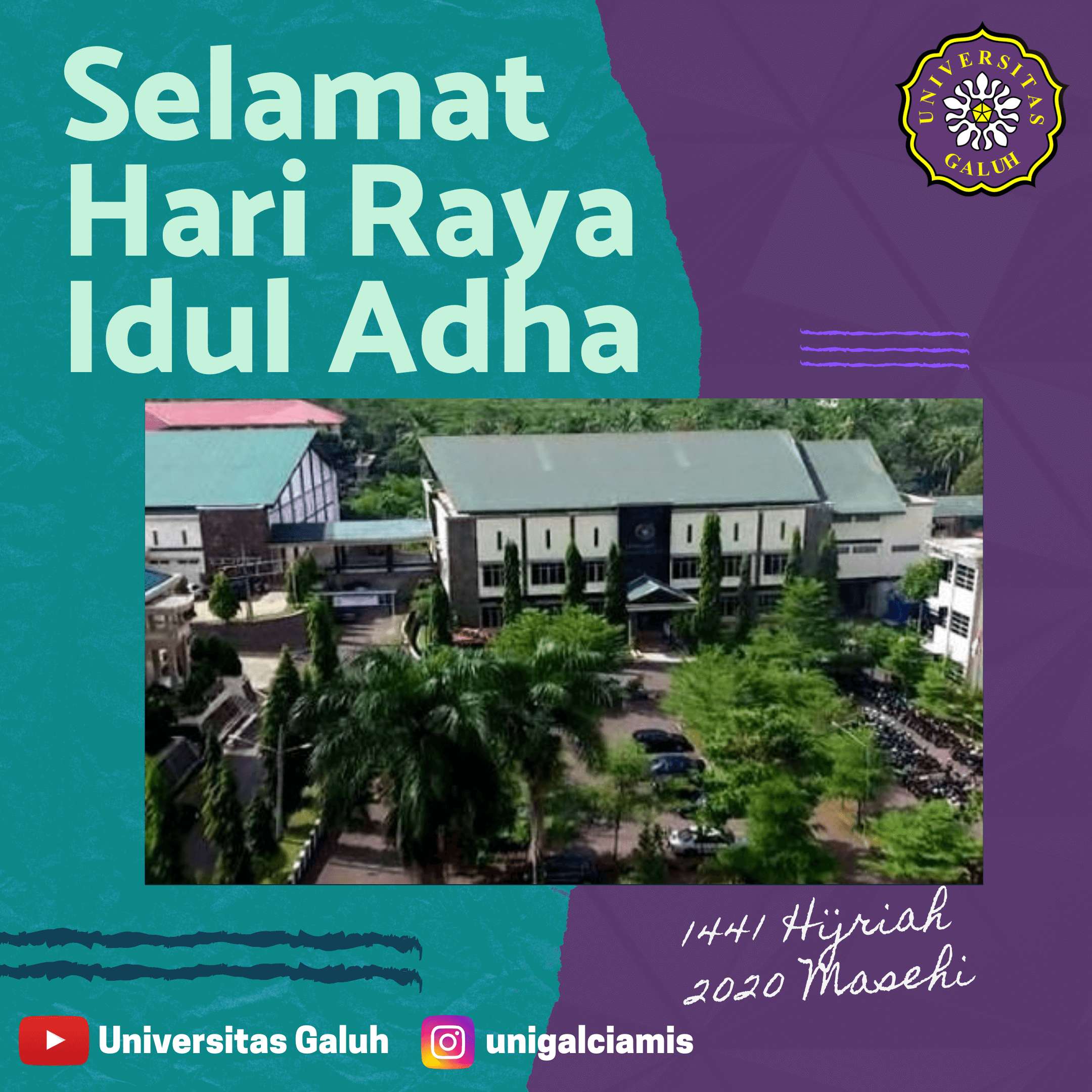 Seluruh Civitas Akademika Universitas Galuh Mengucapkan Selamat Hari Raya Idul Adha 1441 H