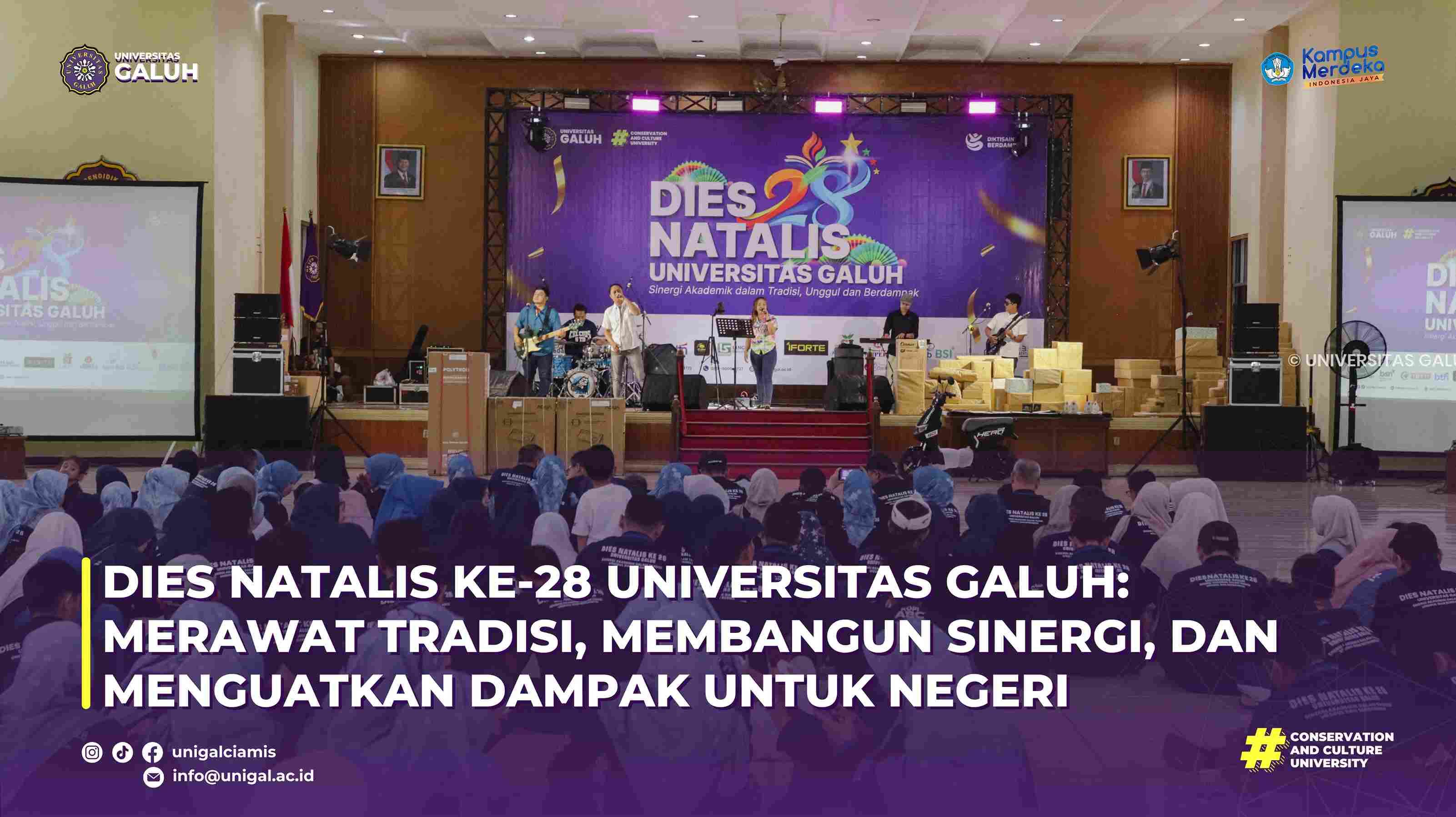 Dies Natalis ke-28 Universitas Galuh: Merawat Tradisi, Membangun Sinergi, dan Menguatkan Dampak untuk Negeri